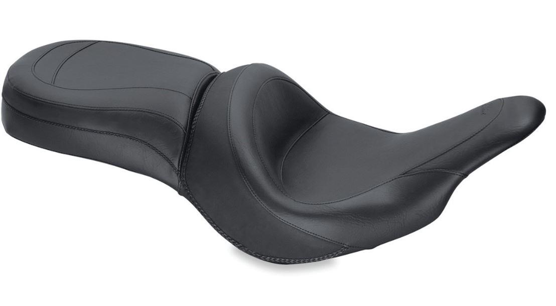 Mustang Motorcycle Seats Powersports 76287 11-19 Kawasaki Vulcan 1700 Vaquero Standard Touring 1PC Seat - Black