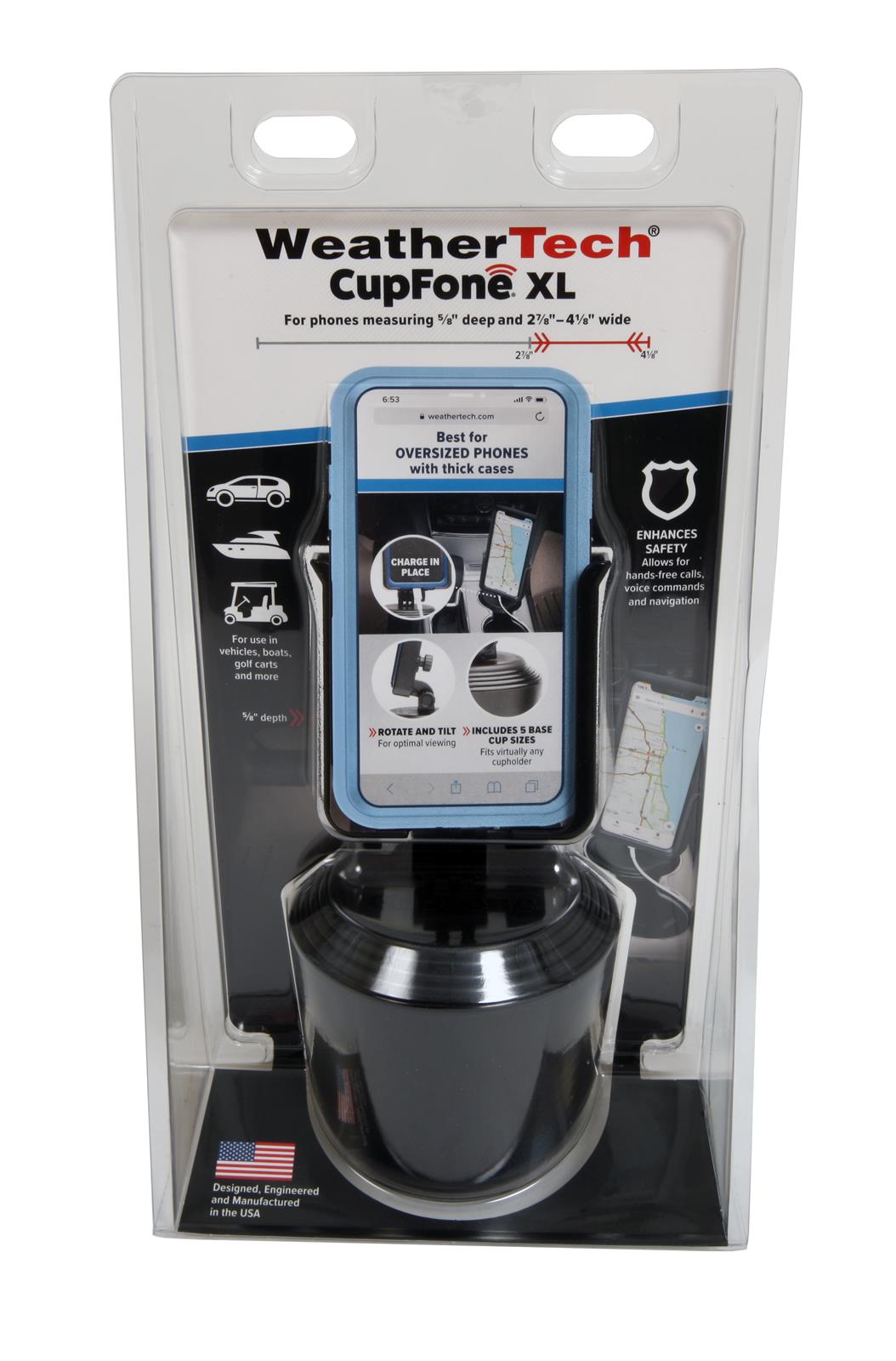 WeatherTech 8ACF4XLCS WeatherTech CupFone XL Cell Phone Holders