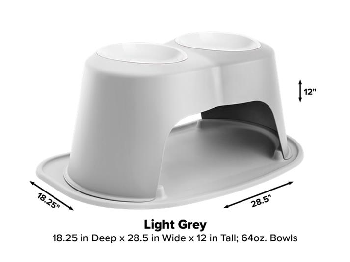 WeatherTech PDHC6412LGLG WeatherTech Double High Pet Feeding System
