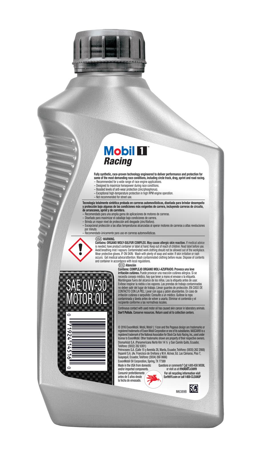 Mobil 1 102622 Mobil 1 Racing Motor Oil Summit Racing