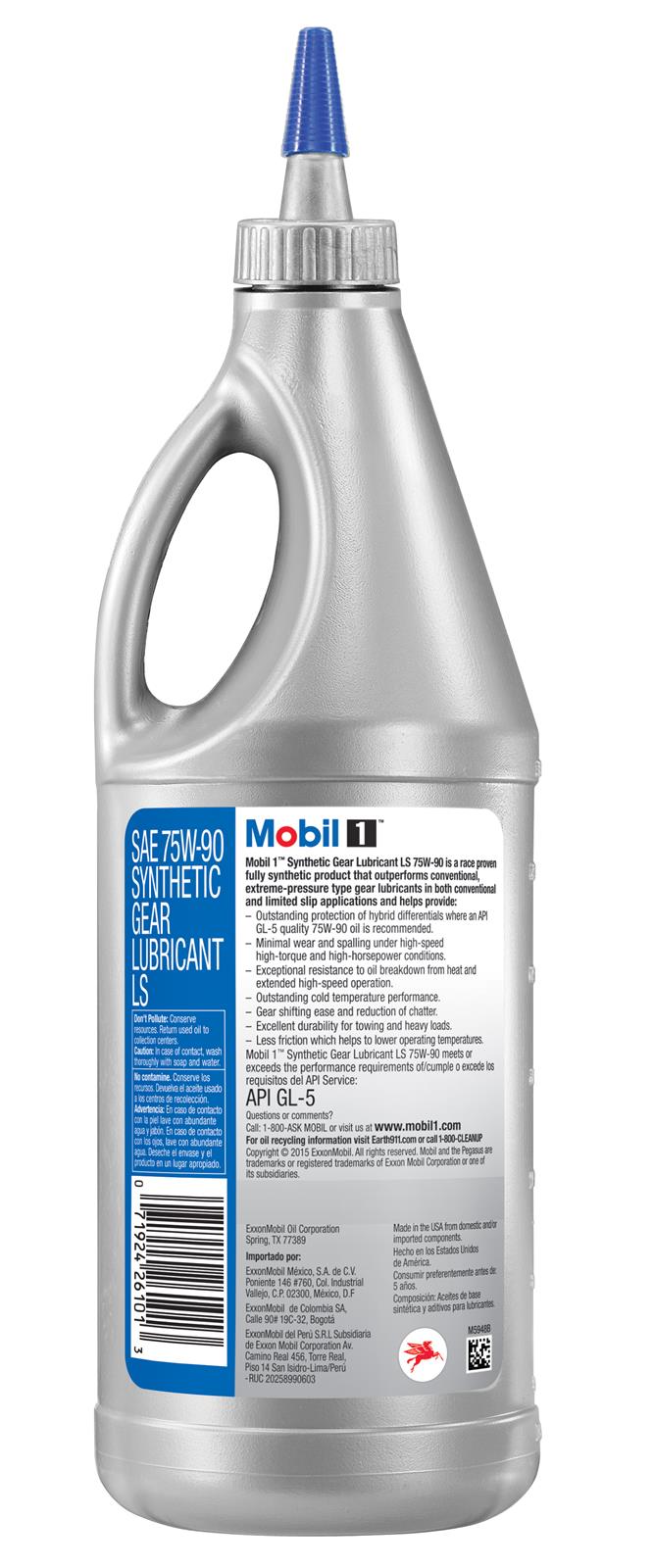 Mobil 1 104361 Mobil 1 Synthetic Gear Lubricant LS | Summit Racing