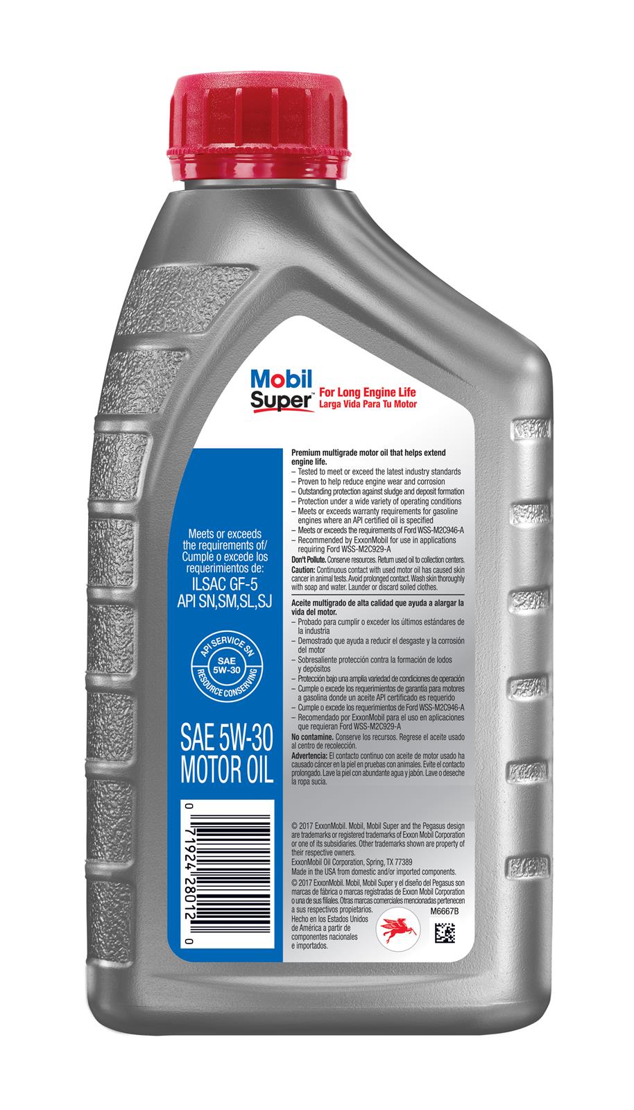 Mobil 120432 Mobil Super Premium Motor Oil | Summit Racing