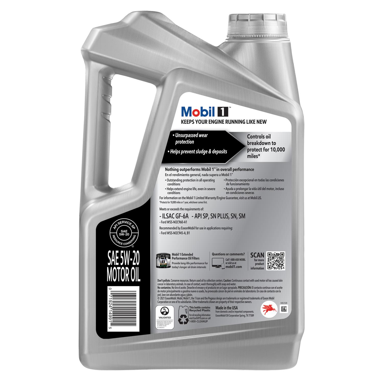 Mobil 120763 Mobil 1 Synthetic Motor Oil | Summit Racing