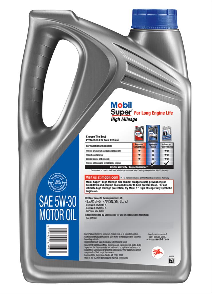 Mobil 120773 Mobil Super High Mileage Motor Oil | Summit Racing