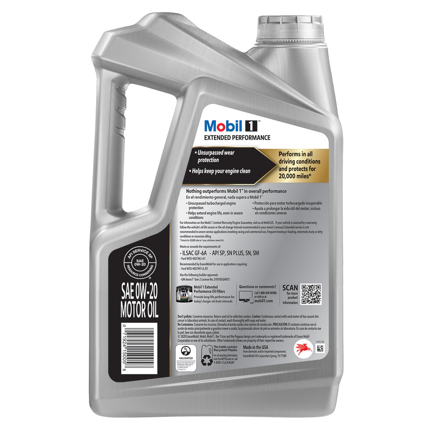 Mobil 120903 Mobil 1 Extended Performance Motor Oil Summit Racing