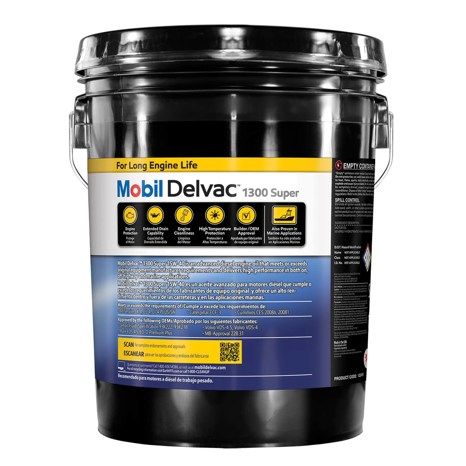 Mobil 122491 Mobil Delvac 1300 Super Motor Oil | Summit Racing