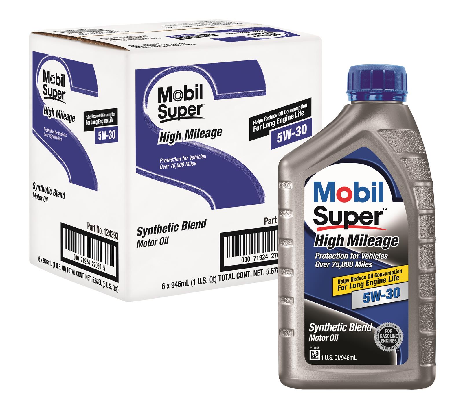 Mobil 124393 Mobil Super High Mileage Motor Oil | Summit Racing