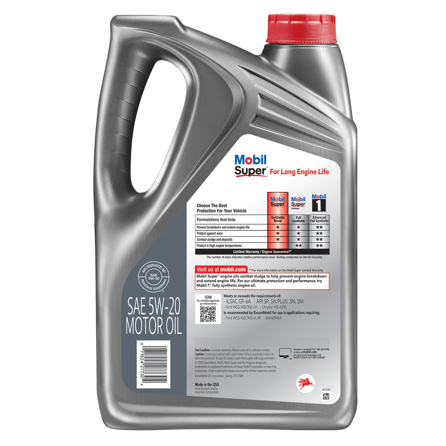 ムク sar Mobil 124408 Mobil Super Synthetic Blend Motor Oil | Summit Racing