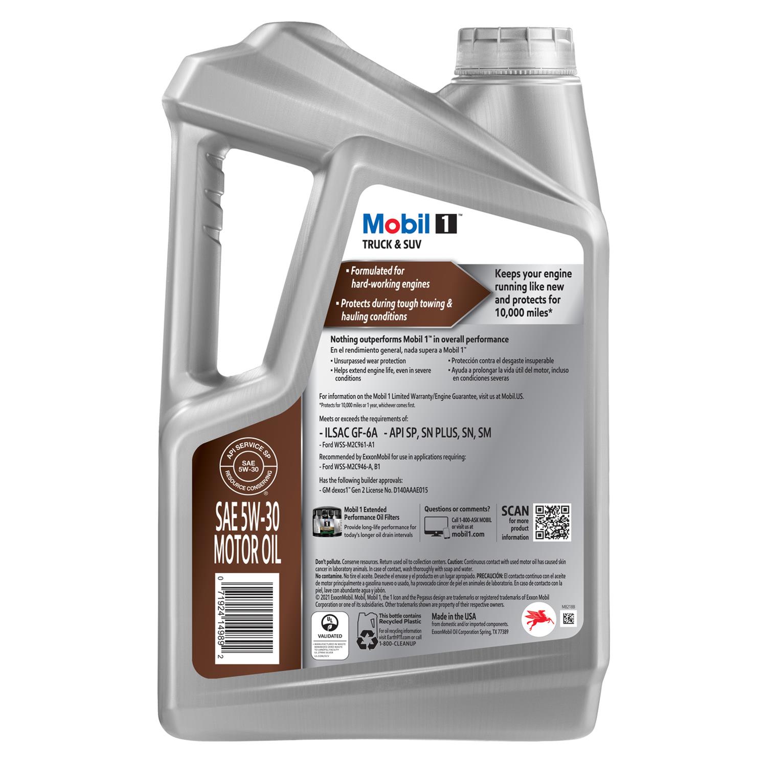Mobil 124596-1 Mobil 1 Truck and SUV Motor Oil | Summit Racing