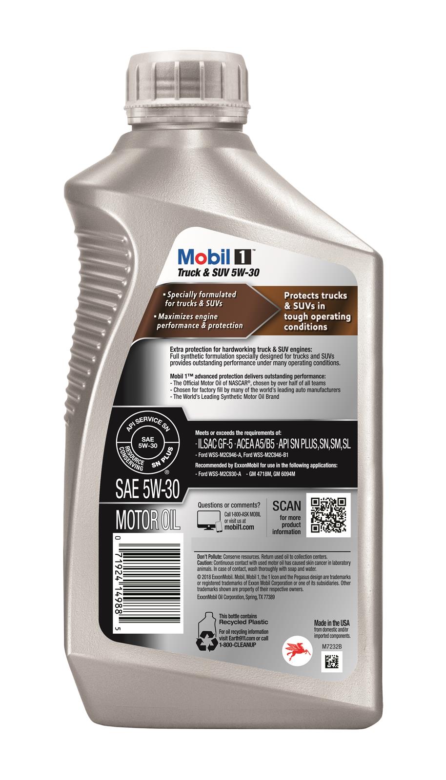 Mobil 124599 Mobil 1 Truck and SUV Motor Oil | Summit Racing