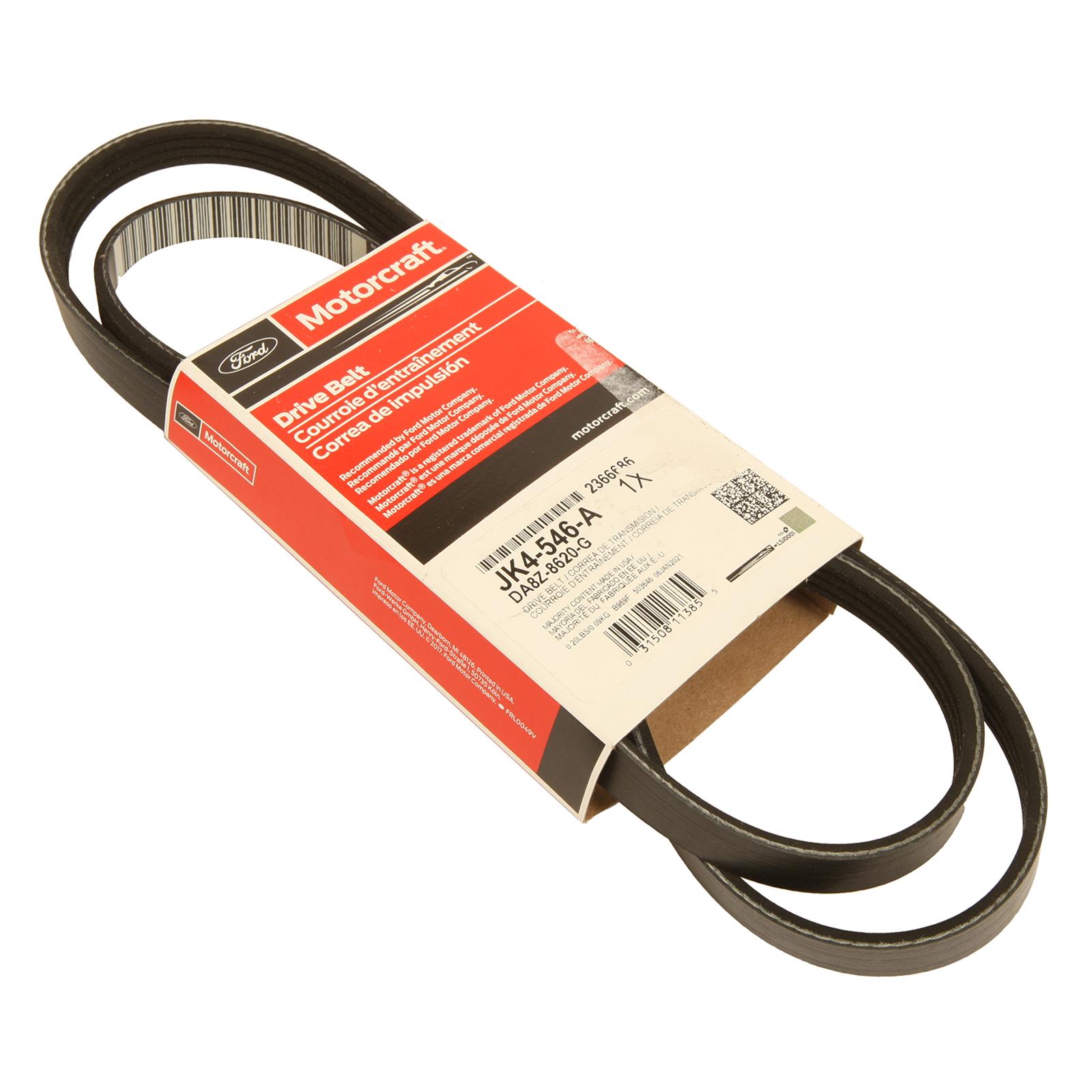 Motorcraft DA8Z8620G Motorcraft Accessory Belts | Summit Racing