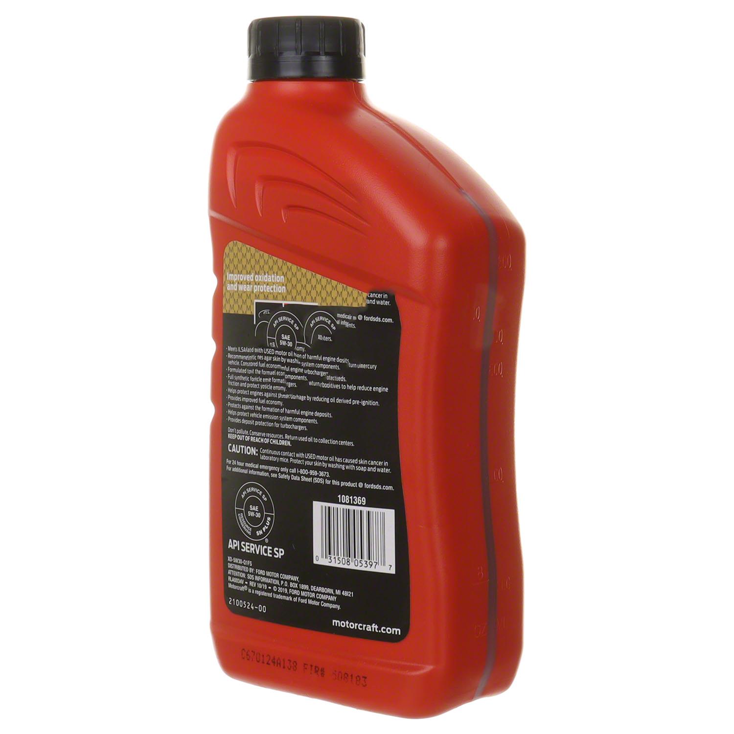 Motorcraft XO5W30Q1FS Motorcraft Synthetic Motor Oil | Summit Racing