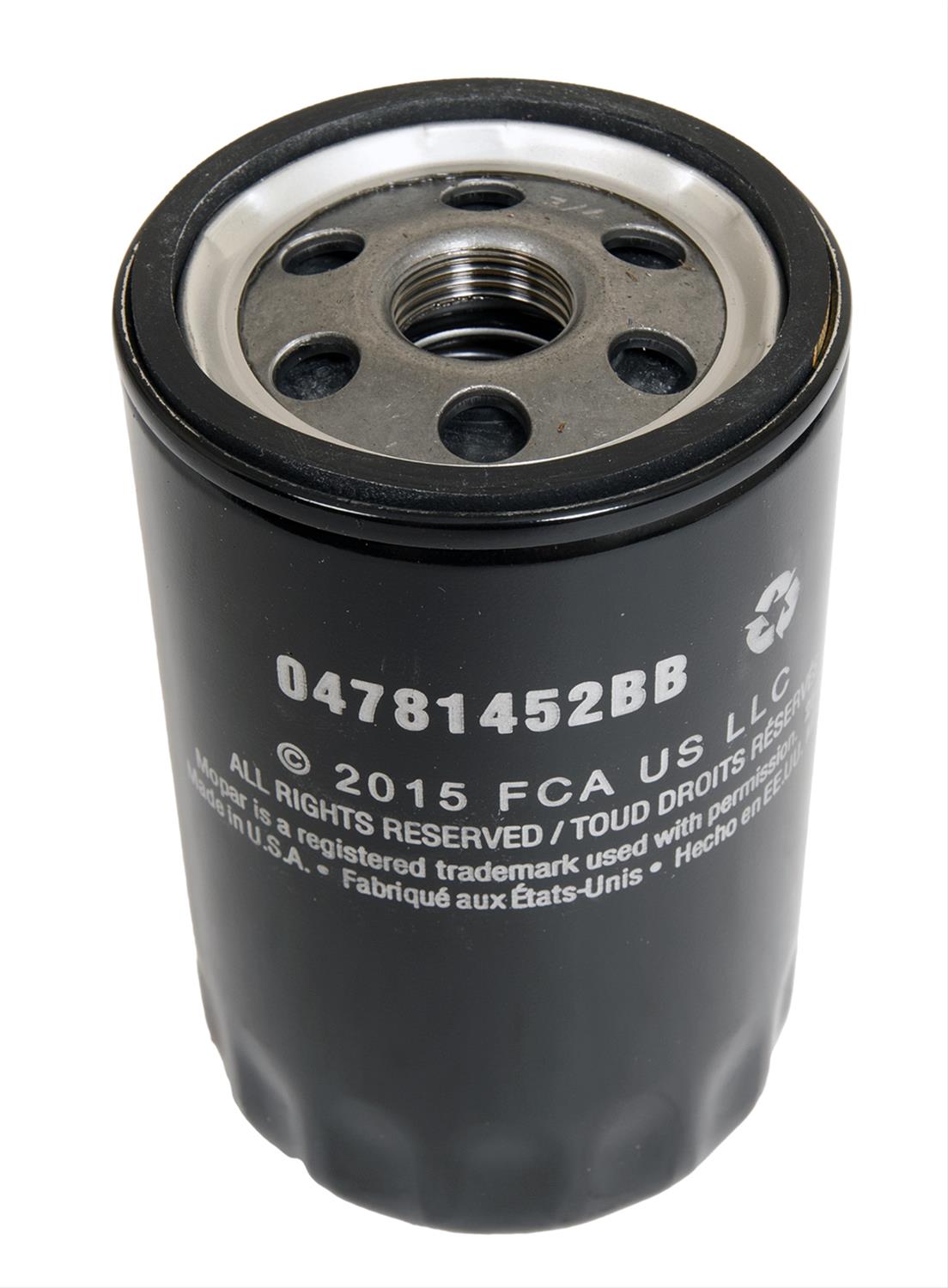 Mopar Replacement 04781452BB Mopar Replacement Engine Oil Filters