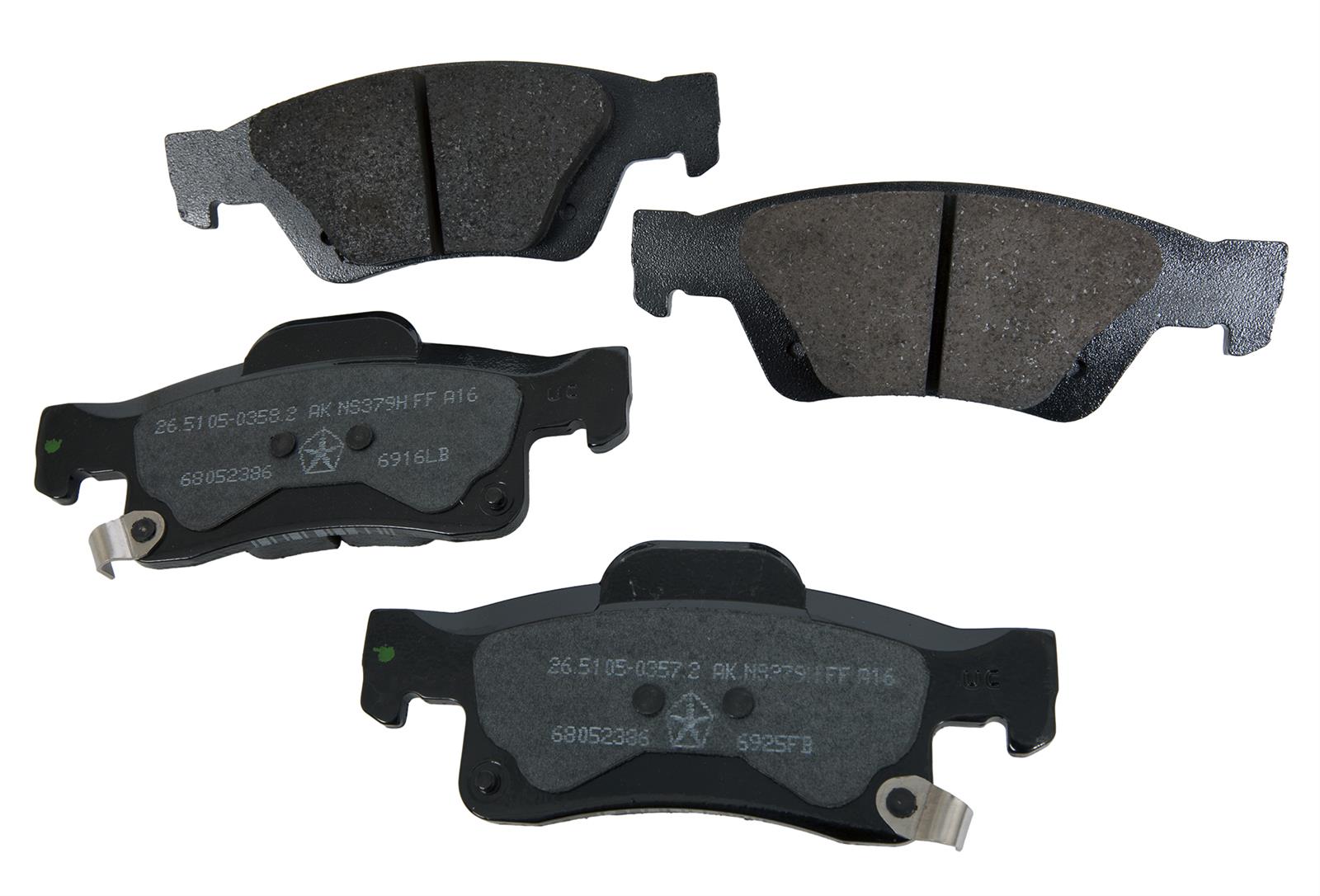 Mopar Replacement 68052386AA Mopar Replacement Brake Pads Summit Racing