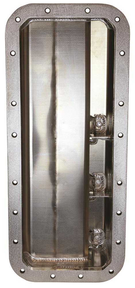 Moroso Chrysler Hemi (Incl. Keith Black/JP-1) Dry Sump 3 Pick Up 16AN Fittings Aluminum Oil Pan thumbnail 3