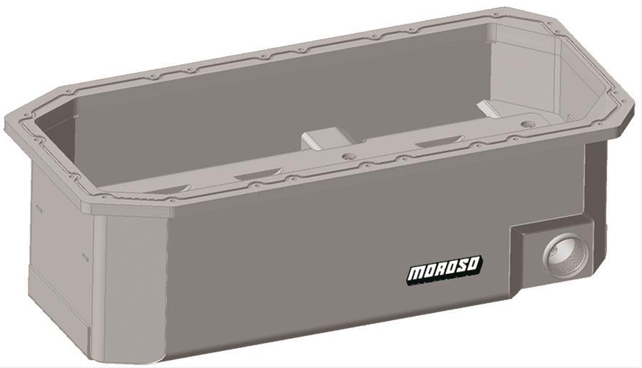 Moroso AJPE TFX 96/TFX 2000/TFX 2002 Dragster Wet Sump 7in Aluminum Oil Pan