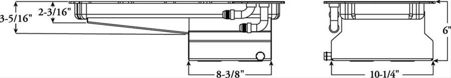 Moroso GM LS Swap (w/Rear Sump & Two -10An Fittings) Wet Sump 7qt 6in Angled Steel Oil Pan thumbnail 3