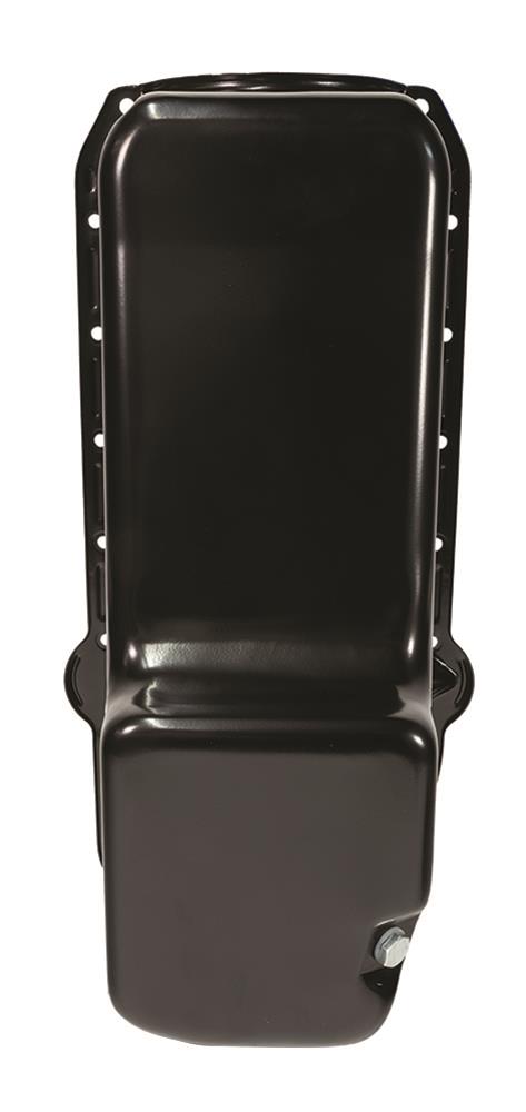 Moroso Pre-80 Chevrolet Small Block (w/Driver Side Dipstick) Wet Sump 5qt 7.5in Steel Oil Pan - Blk thumbnail 4