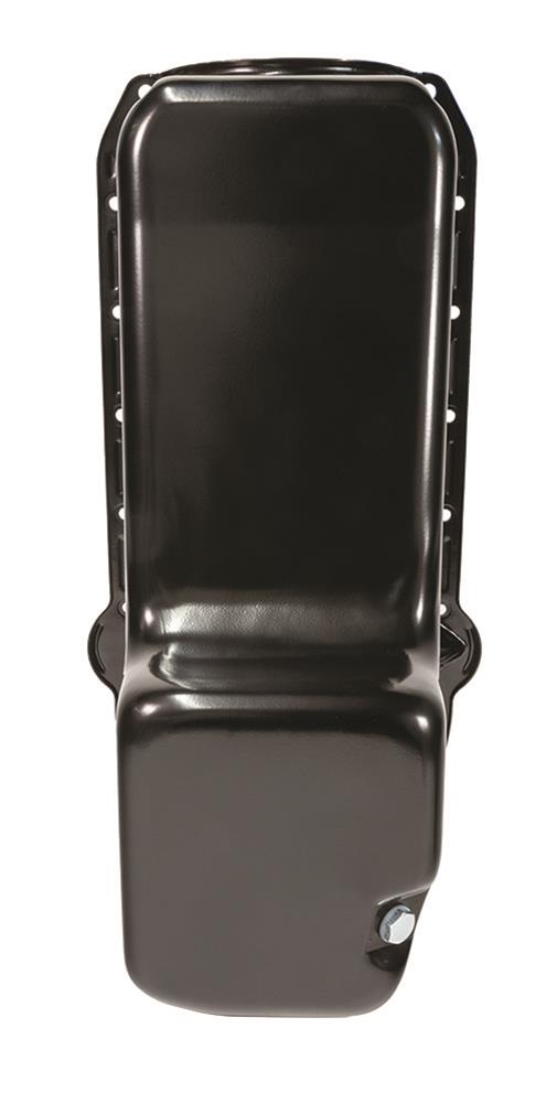 Moroso Pre-80 Chevrolet Small Block (w/Driver Side Dipstick) Wet Sump 6qt 8.25in Steel Oil Pan - Blk thumbnail 4