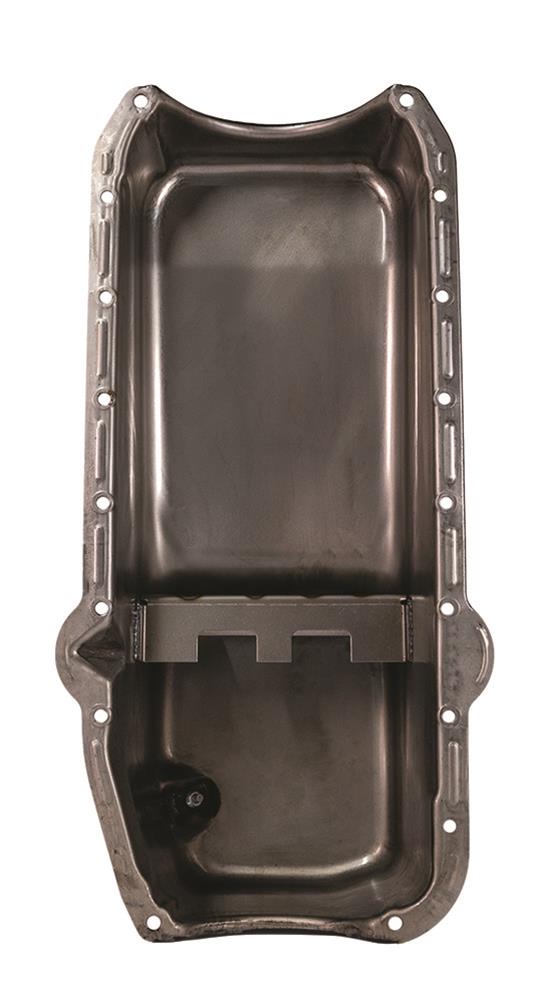 Moroso Pre-80 Chevrolet Small Block (w/Driver Side Dipstick) Wet Sump 6qt 8.25in Steel Oil Pan - Blk thumbnail 3