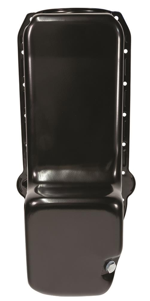 Moroso 80-85 Chevrolet SBC (w/Passenger Side Dipstick) Wet Sump 6qt 8.25in Steel Oil Pan - Blk thumbnail 4