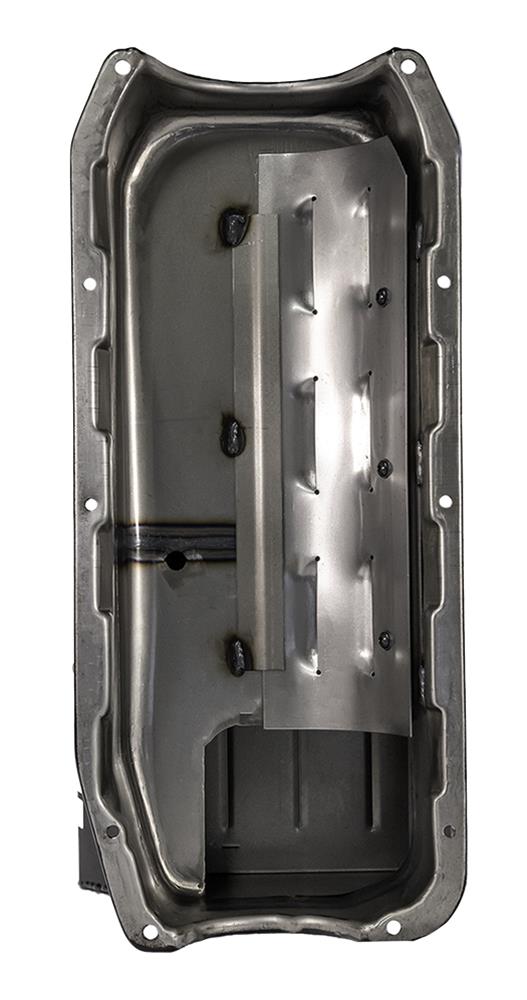 Moroso Pre-85 Chevrolet SBC (w/2 Piece Rear Main Seal) Wet Sump 7qt 8.25in Steel Oil Pan - Black thumbnail 5