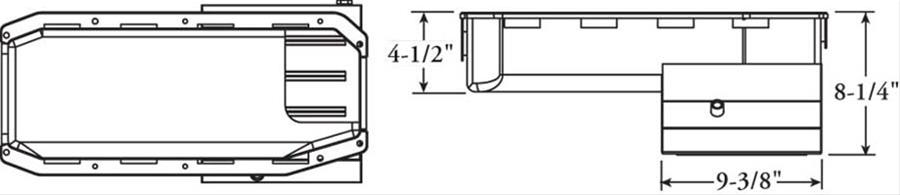 Moroso Pre-85 Chevrolet SBC (w/2 Piece Rear Main Seal) Wet Sump 7qt 8.25in Steel Oil Pan - Black thumbnail 3