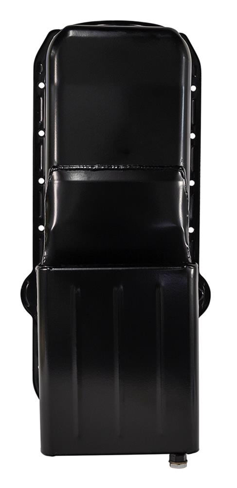 Moroso Pre-80 Chevrolet Small Block (w/Driver Side Dipstick) Wet Sump 6qt 9in Steel Oil Pan - Black thumbnail 4