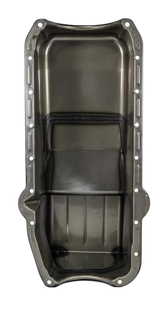 Moroso Pre-80 Chevrolet Small Block (w/Driver Side Dipstick) Wet Sump 6qt 9in Steel Oil Pan - Black thumbnail 3