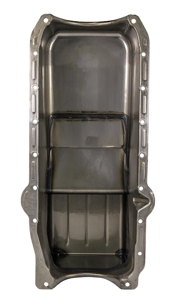 Moroso 86-Up Chevrolet Small Block (w/1 Piece Rear Main Seal) Wet Sump 6qt 9in Steel Oil Pan - Black thumbnail 4