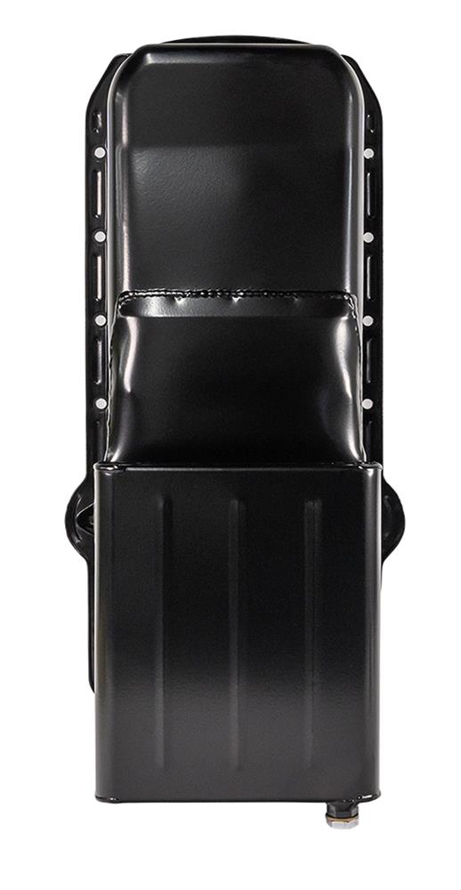 Moroso 86-Up Chevrolet Small Block (w/1 Piece Rear Main Seal) Wet Sump 6qt 9in Steel Oil Pan - Black thumbnail 5