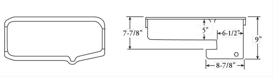 Moroso 86-Up Chevrolet Small Block (w/1 Piece Rear Main Seal) Wet Sump 6qt 9in Steel Oil Pan - Black thumbnail 3