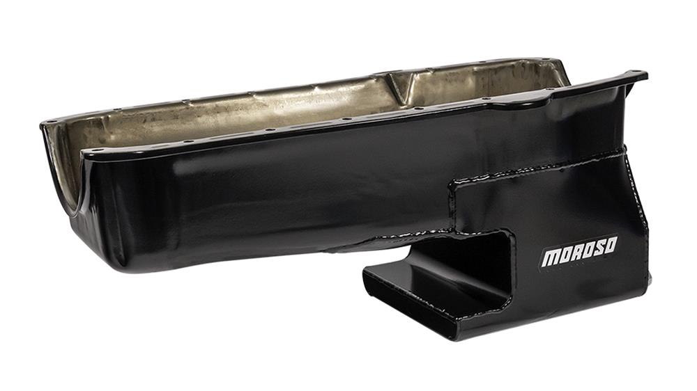 Moroso 80-85 SBC w/Passengers Side Dip Stick Dart SHP Chevy II Oil Pan - Black thumbnail 2