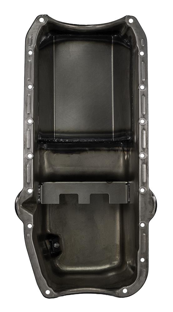 Moroso Pre-85 Chevrolet Small Block (w/Driver Side Dipstick) Wet Sump 6qt 8.25in Steel Oil Pan - Blk thumbnail 3