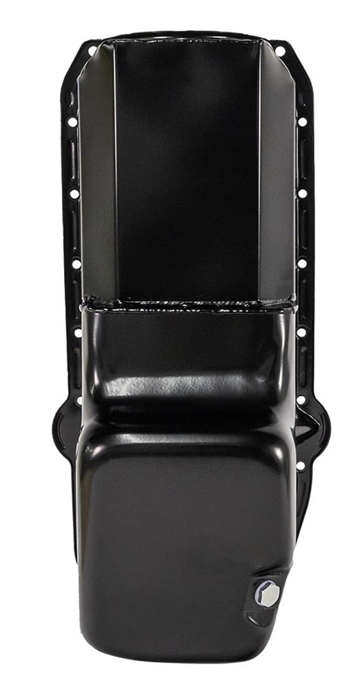 Moroso Pre-85 Chevrolet Small Block (w/Driver Side Dipstick) Wet Sump 6qt 8.25in Steel Oil Pan - Blk thumbnail 4