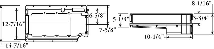 Moroso Chevrolet Big Block Mark IV (w/Double Power Kick Outs) Wet Sump 6-7qt 8in Aluminum Oil Pan thumbnail 3