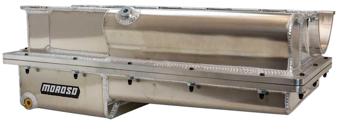 Moroso BBC Donovan 700/DRC2 2-Piece Aluminum Oil Pan (Use w/168 Tooth Flywheel) thumbnail 2