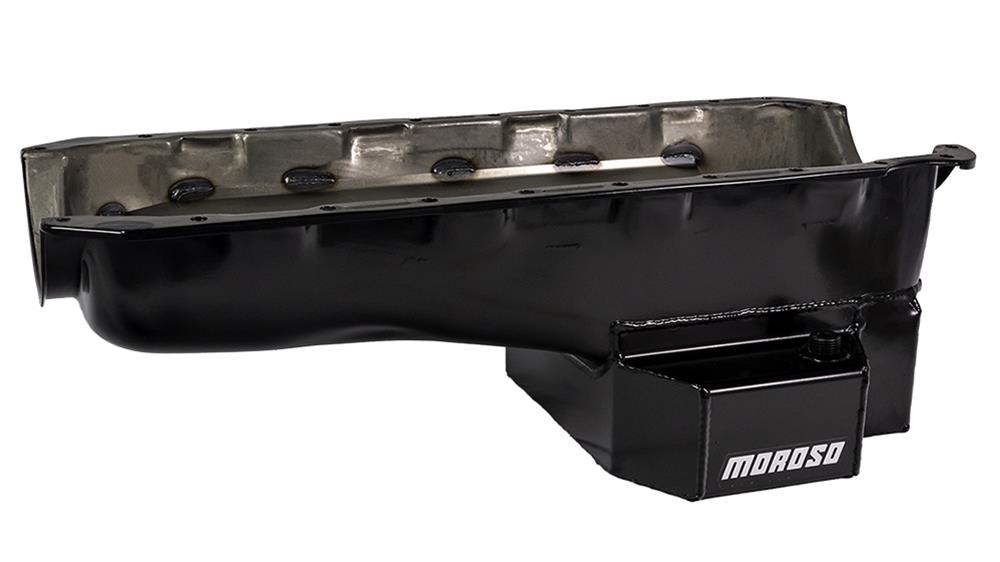 Moroso Chevrolet Big Block Mark IV/GM A Body Road Race Baffled Wet Sump 6.5qt 8in Steel Oil Pan thumbnail 2