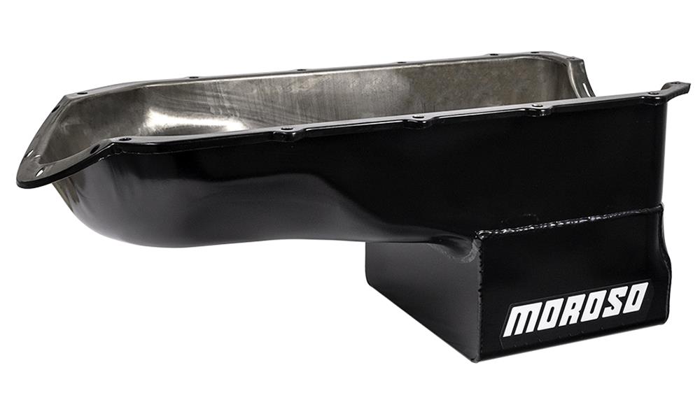 Moroso Pontiac V-8 (301-455) Extra Deep Wet Sump 8qt 9.75in Steel Oil Pan