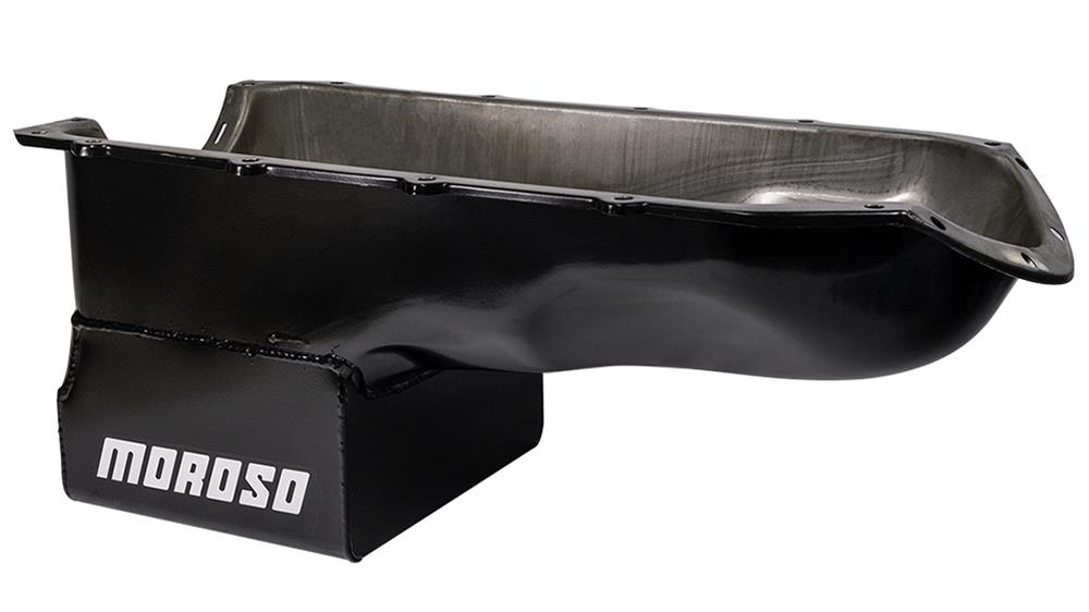 Moroso Pontiac V-8 (301-455) Extra Deep Wet Sump 8qt 9.75in Steel Oil Pan thumbnail 2