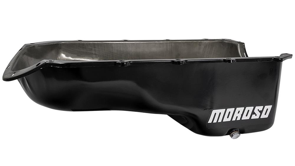 Moroso Pontiac V-8 Stock (301-455) Wet Sump 7-1/8in Steel Oil Pan