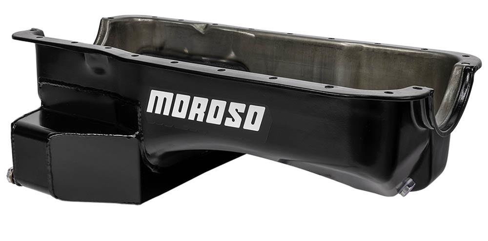 Moroso Ford 289-302 (w/Rear Sump) Kicked Out Wet Sump 7qt 7.5in Steel Oil Pan thumbnail 2