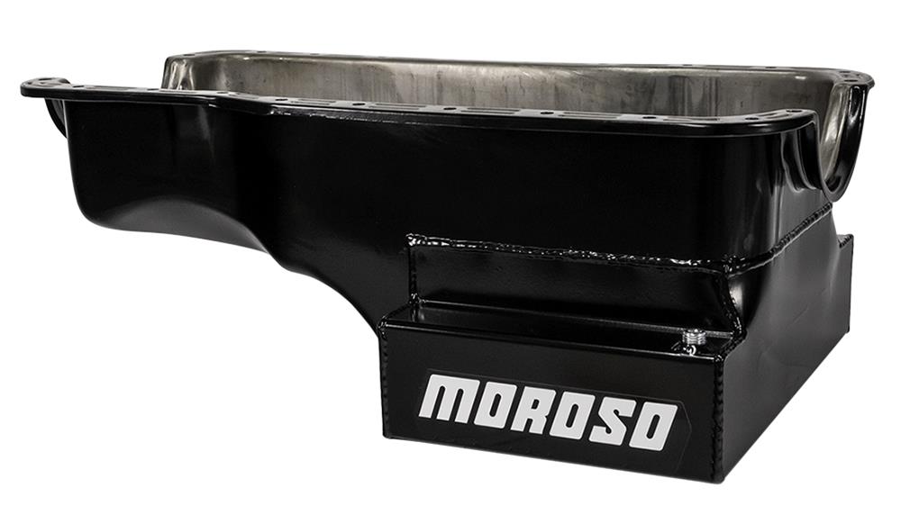 Moroso Ford 351W (w/Front Sump) Kicked Out Wet Sump 7qt 8in Steel Oil Pan