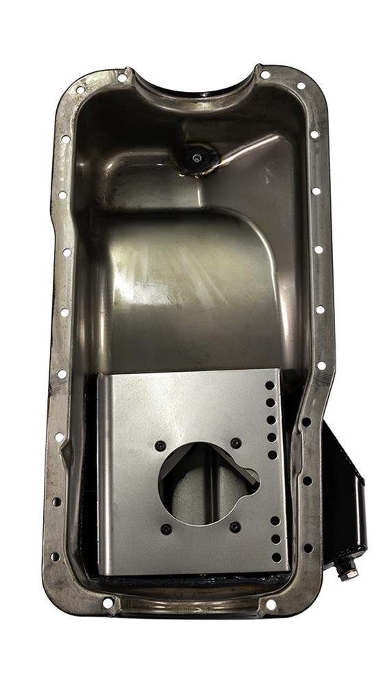 Moroso Ford 289-302 (w/Rear Sump) Kicked Out Road Race Baffled Wet Sump 7qt 7.5in Steel Oil Pan thumbnail 5