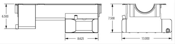 Moroso Ford 289-302 (w/Rear Sump) Road Race Baffled Wet Sump 7qt 7.5in Steel Oil Pan thumbnail 3