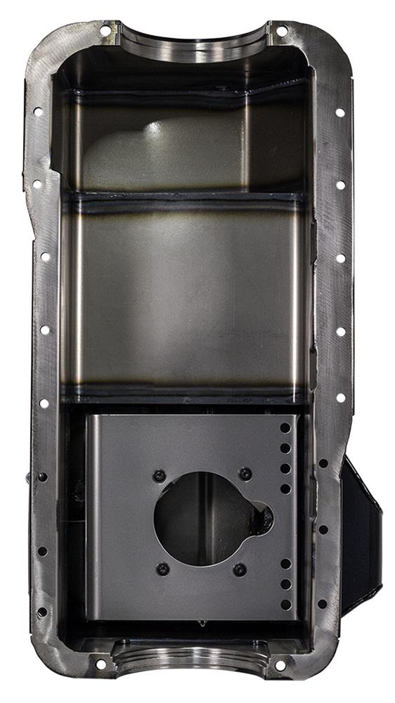Moroso Ford 289-302 (w/Rear Sump) Road Race Baffled Wet Sump 7qt 7.5in Steel Oil Pan thumbnail 4
