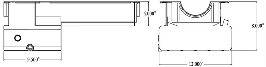 Moroso Ford 351W (w/Front Sump & Billet End Seals) Road Race Baffled Wet Sump 7qt 8in Steel Oil Pan thumbnail 2