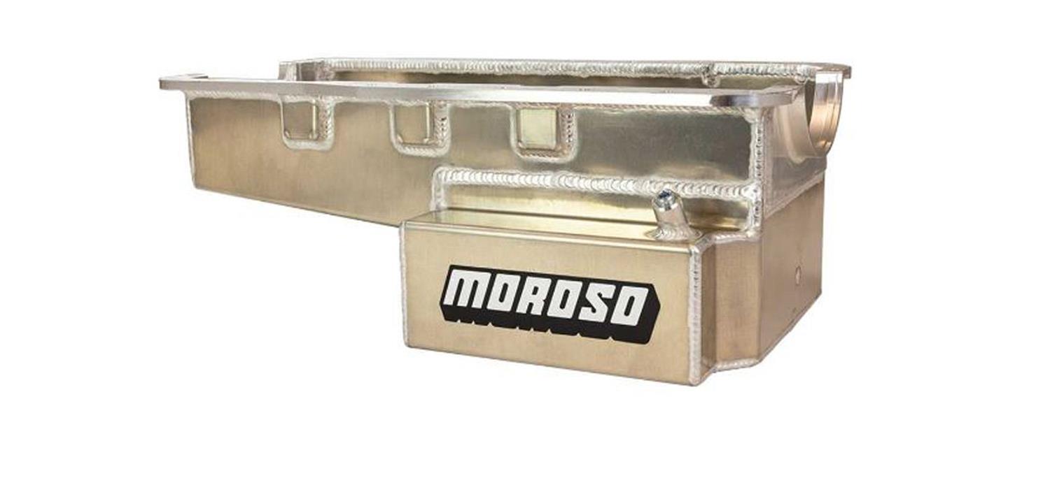 Moroso Road Race Baffled Wet Sump 6.5qt Aluminum Oil Pan 1996-2007 Mitsubishi Evo 4/5/6/7/8/9 (w/Lower Intercooler Pipe) main image 1