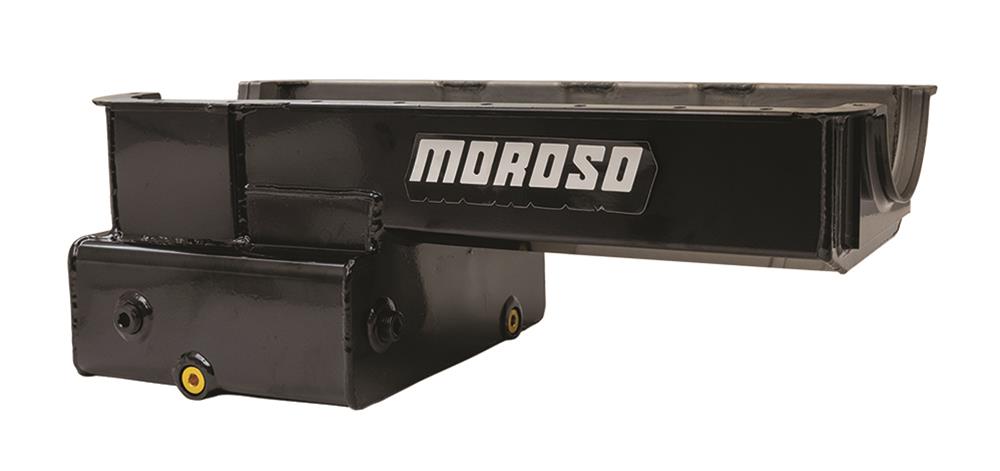 Moroso Ford 351W Road Race Front Sump 8 Inch Deep Steel Oil Pan - Black Powder Coat thumbnail 2