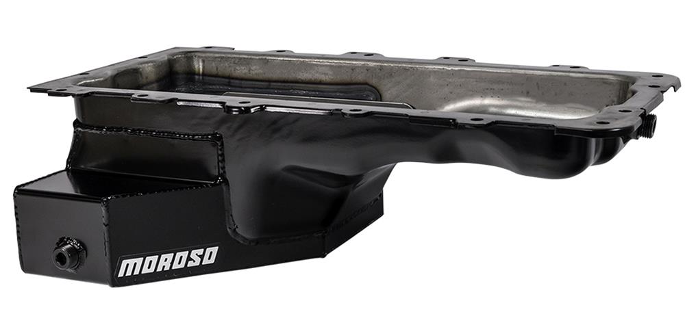 Moroso Ford 4.6/5.4L (w/Rear Sump) Road Race Baffled Wet Sump 8qt 6.5in Steel Oil Pan